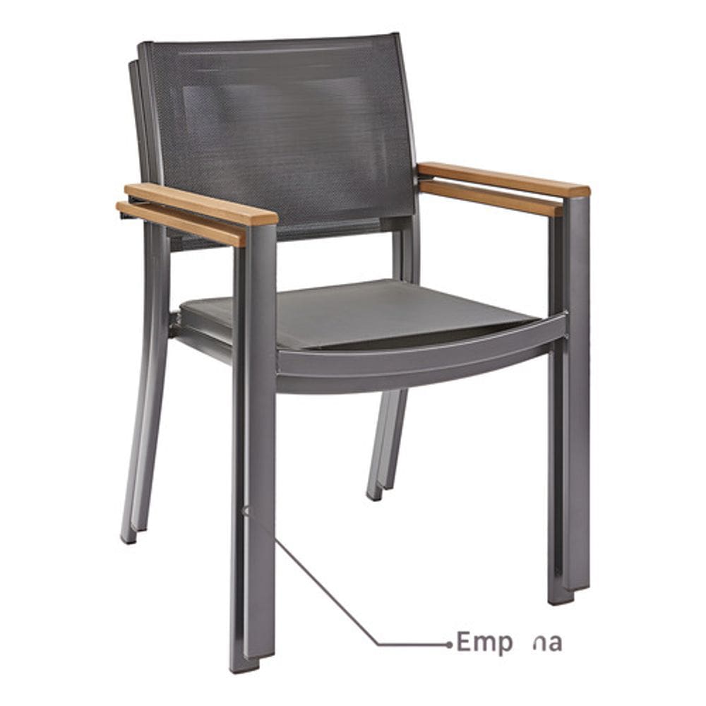 Cadeira Aluminio Cinza 84x55 Cm Naterial Oris