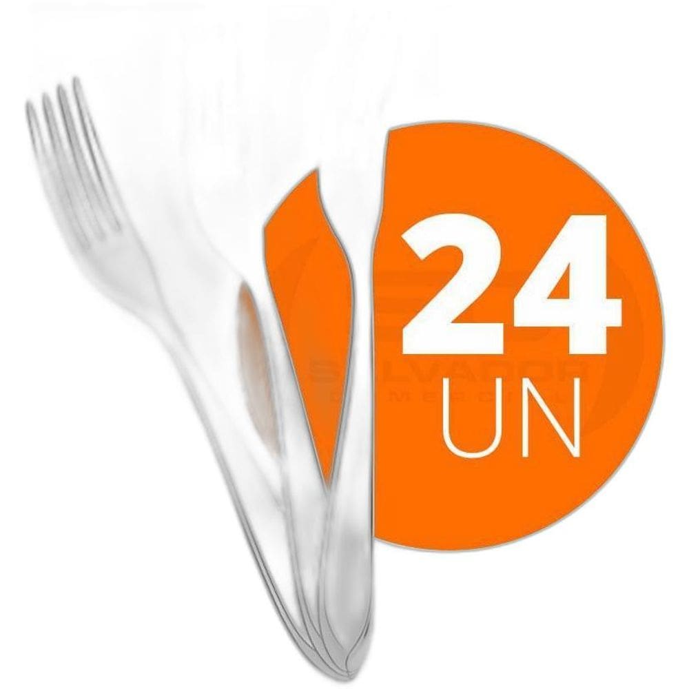 24 Garfos De Mesa Luxo Laguna Em Aço Inox Gitop - Tramontina
