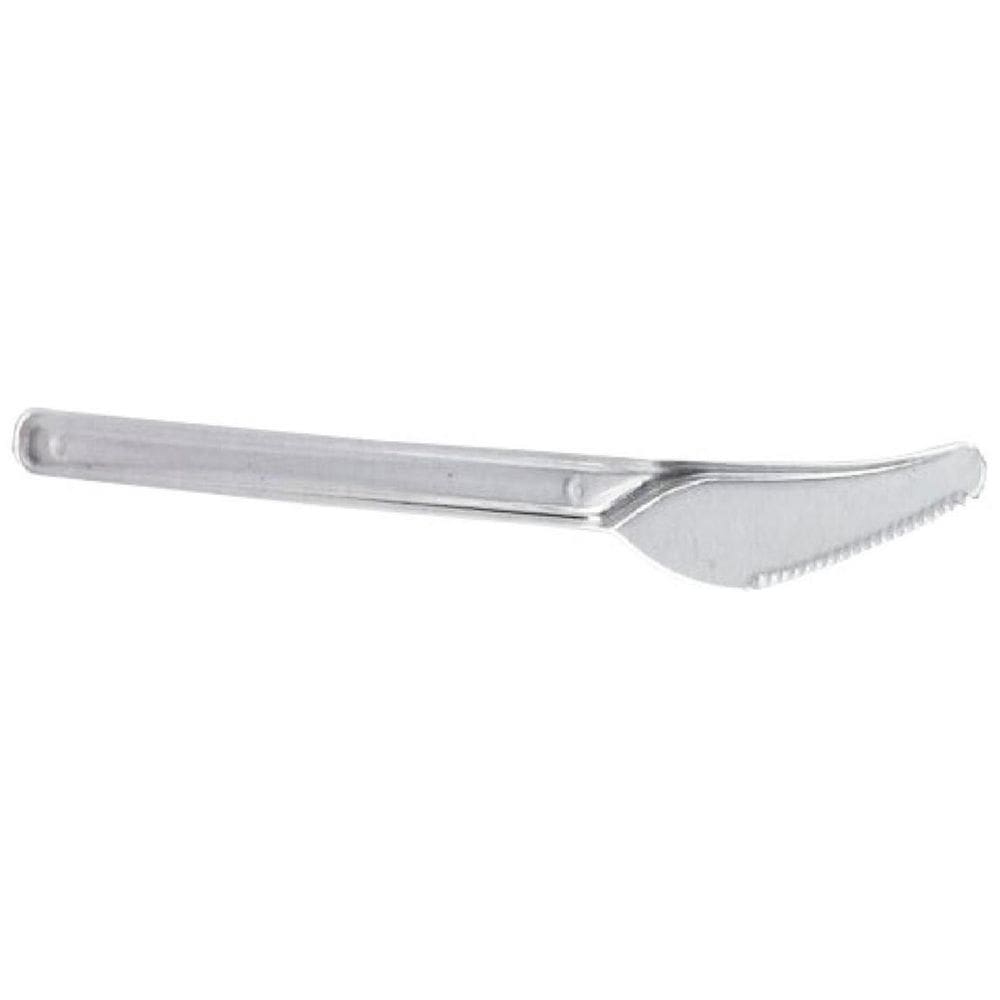 Faca Descartável Para Refeição Cristal Reforçada 1Cx C/500