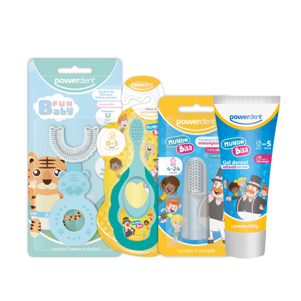 Kit Completo Para Bebê Recém Nascido Powerdent