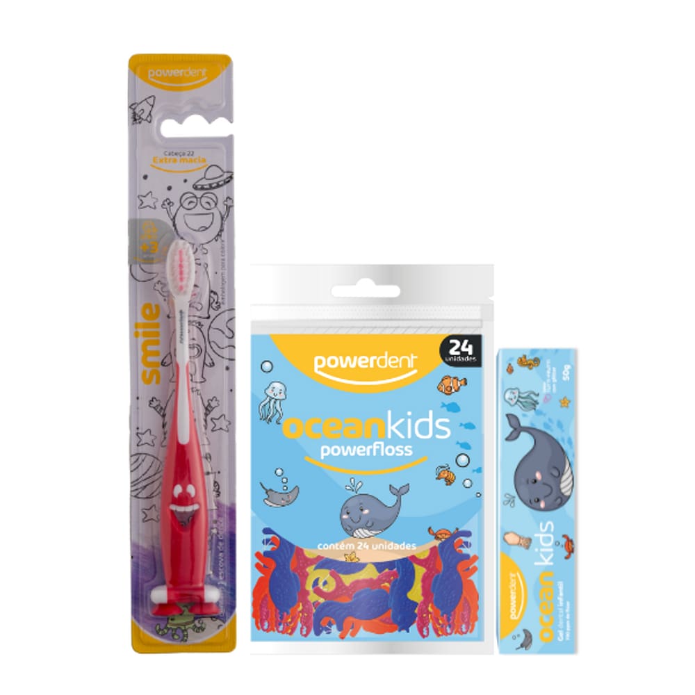 Kit Infantil Escovação Completa Powerdent