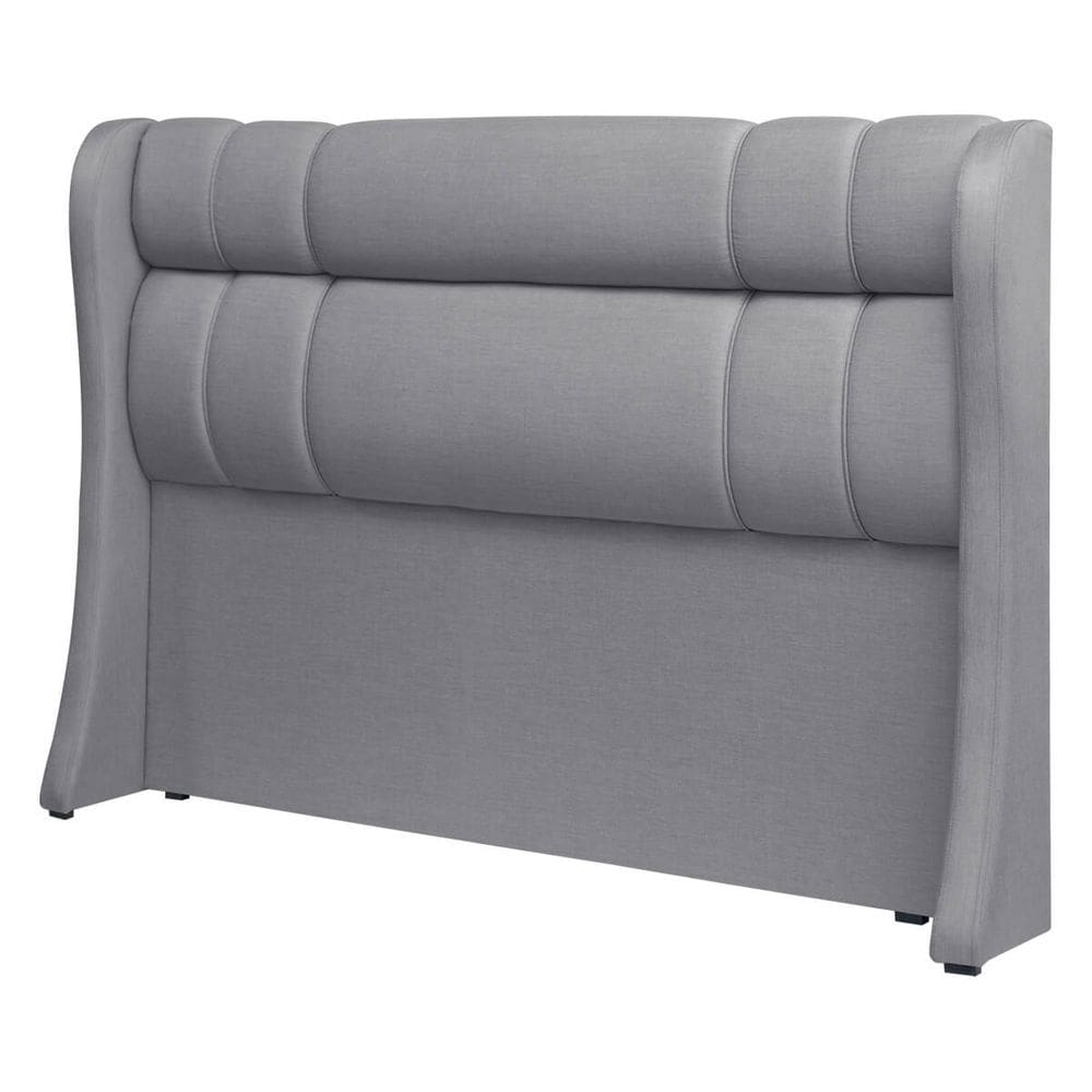 Cabeceira Estofada com Abas Athenas 152cm para Cama Box Casal Linho