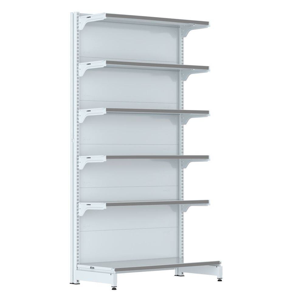 Gondola Parede 202 FIT Farmacia Inicial 6 Bd Branco Pe Cinza