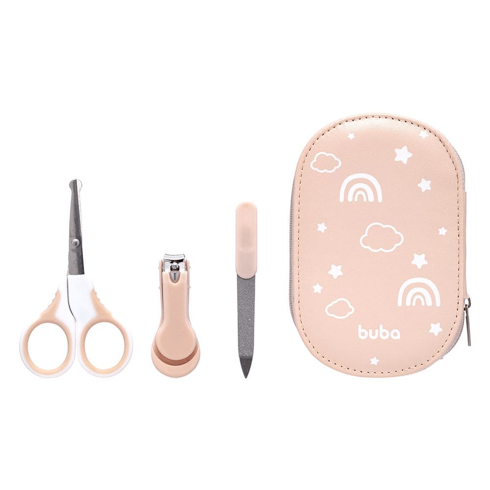 Kit Manicure BUBA com Estojo Rosa