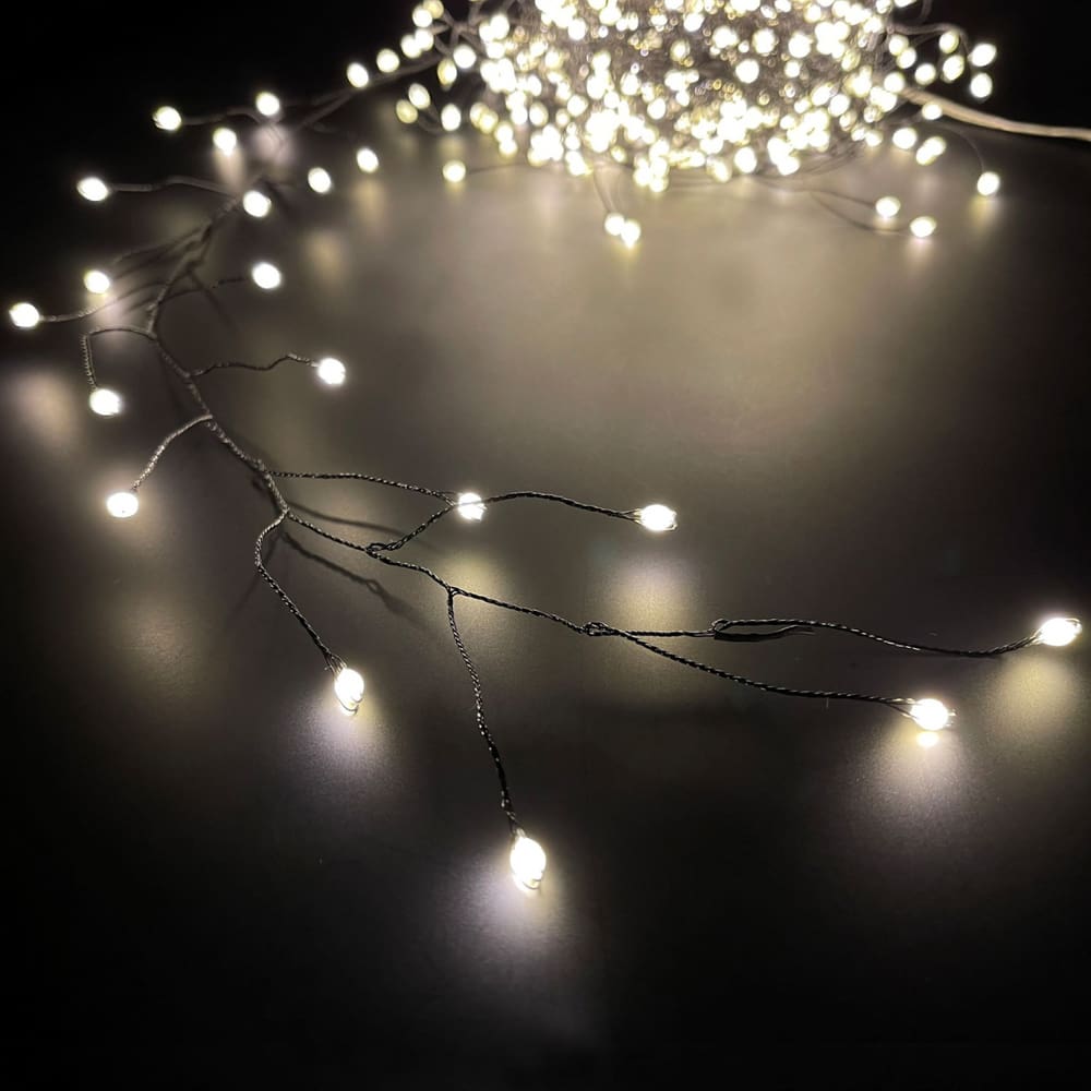 Fio de Luz Fada Cordão Led Festão 3000K 100 Leds Taschibra