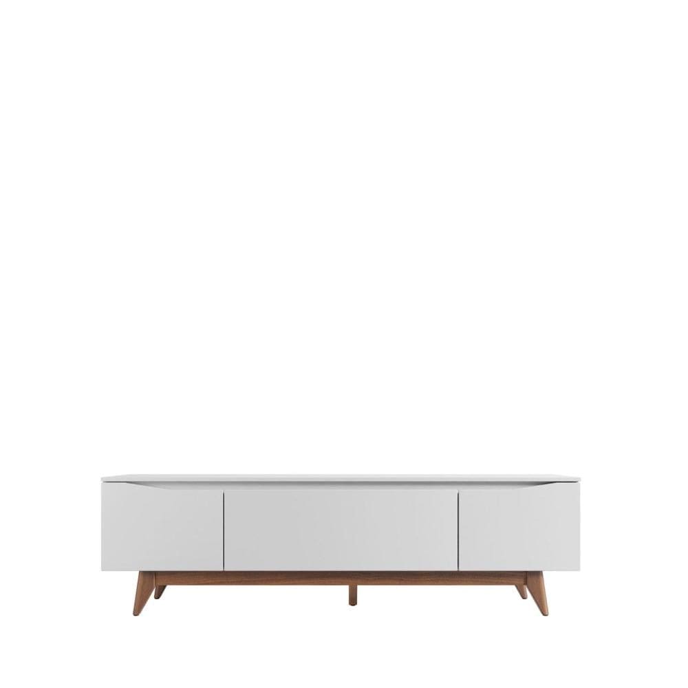 Rack Flynt 184 cm – Natural c/ Branco Fosco