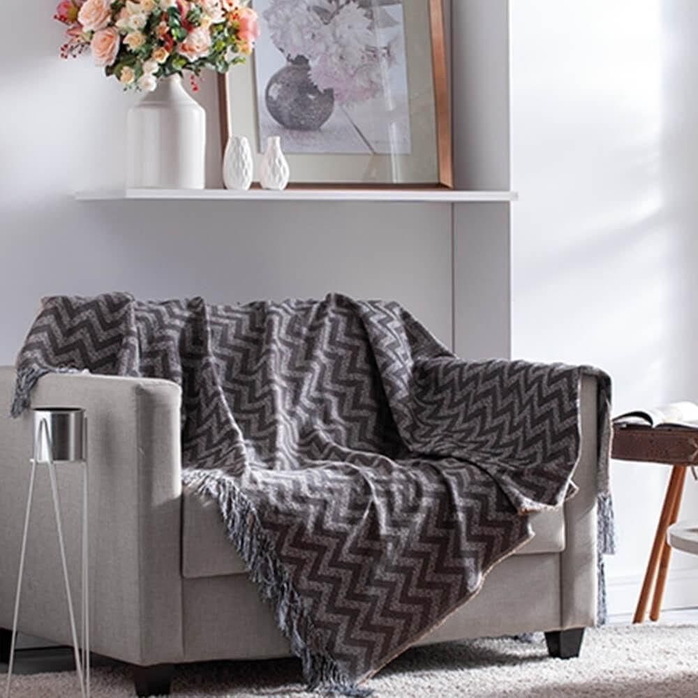 Manta Para Sofá Jacquard Casablanca 1,40M X 2,10M - Adomes