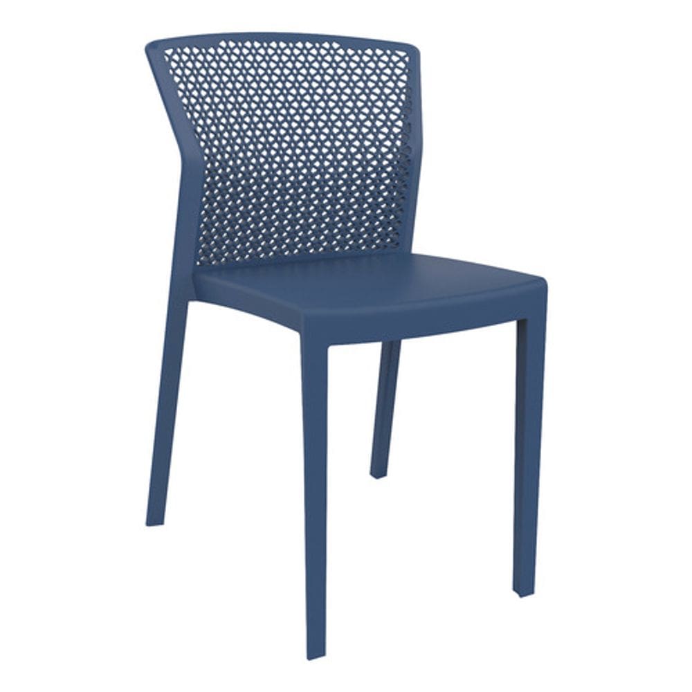 Cadeira Polipropileno Azul Lazulli 79,8x47 Cm Im In Home