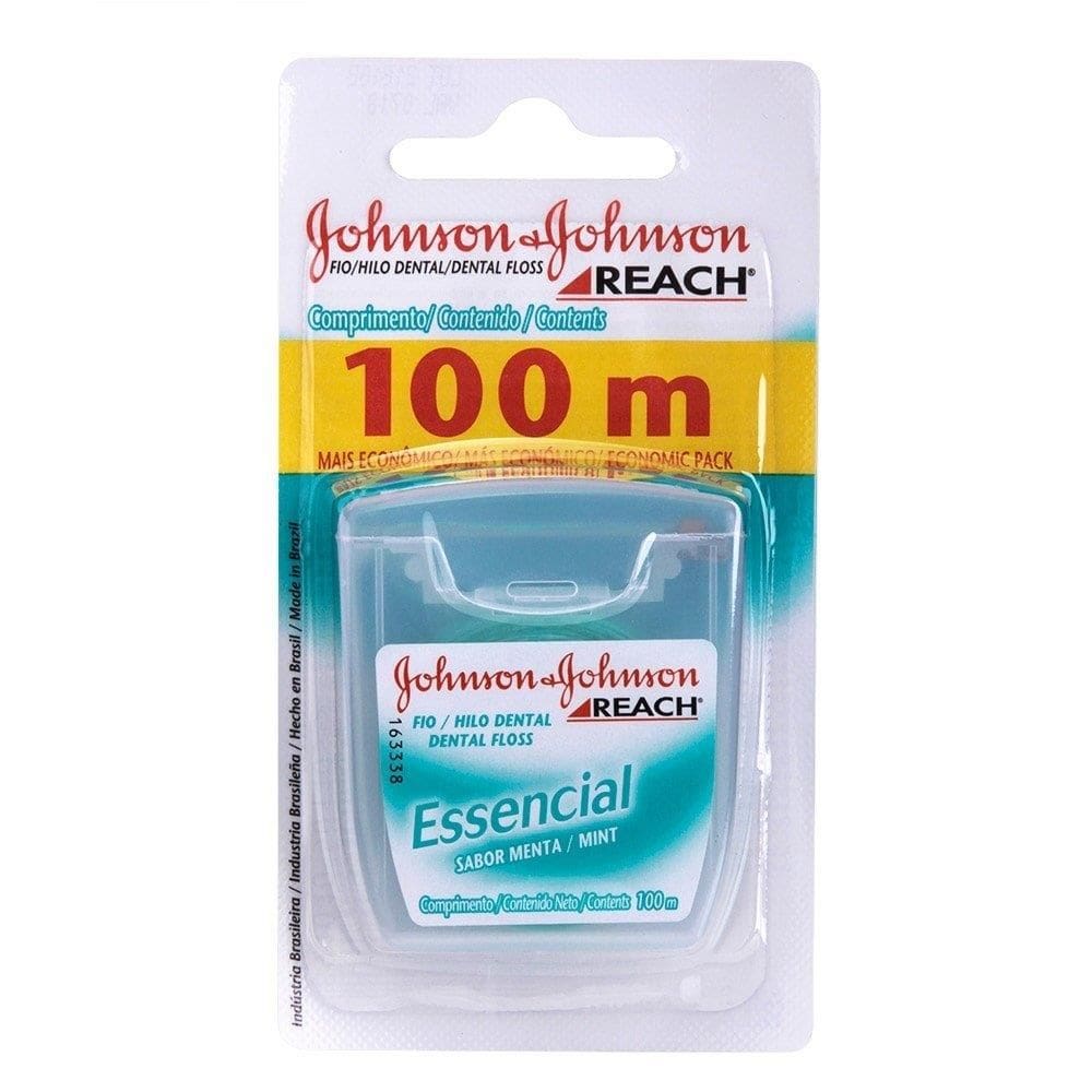 Fio Dental Johnson e Johnson Reach Essencial Menta 100m