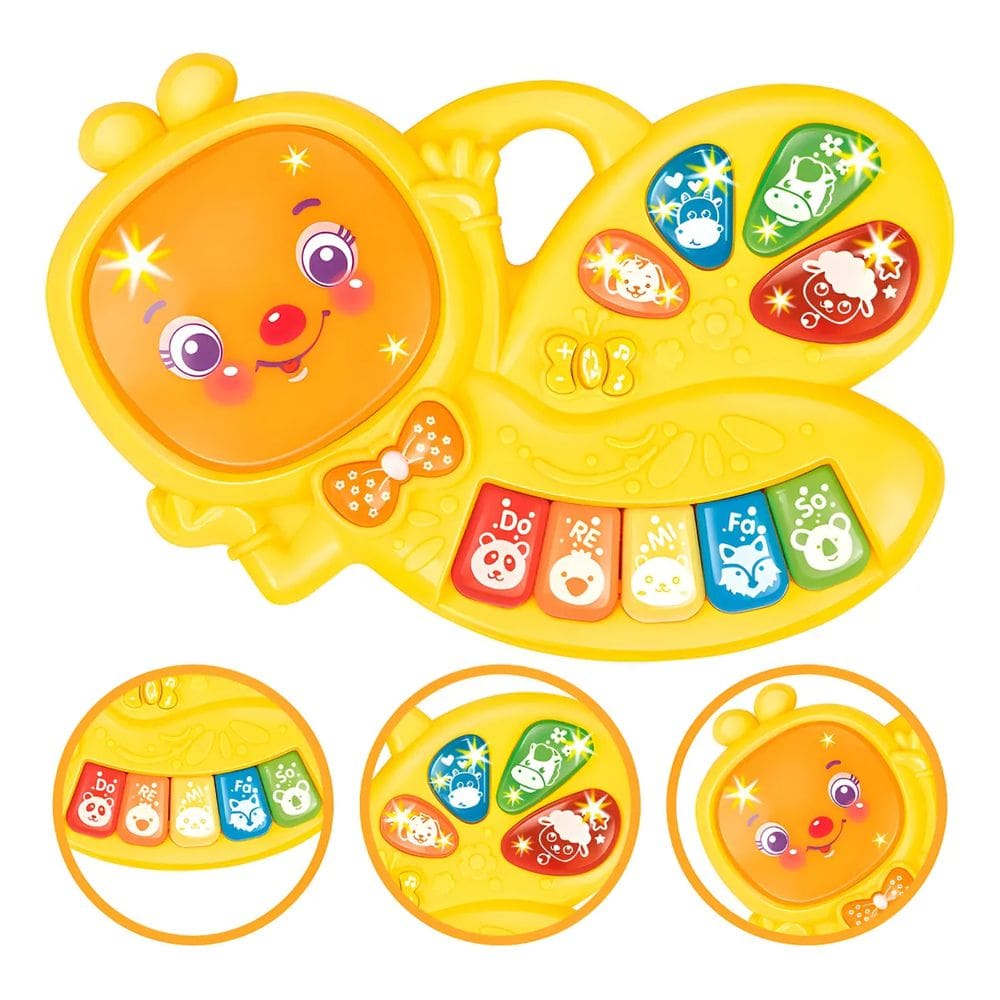 Teclado Tecladinho Musical Abelha Interativo Educativo Refor