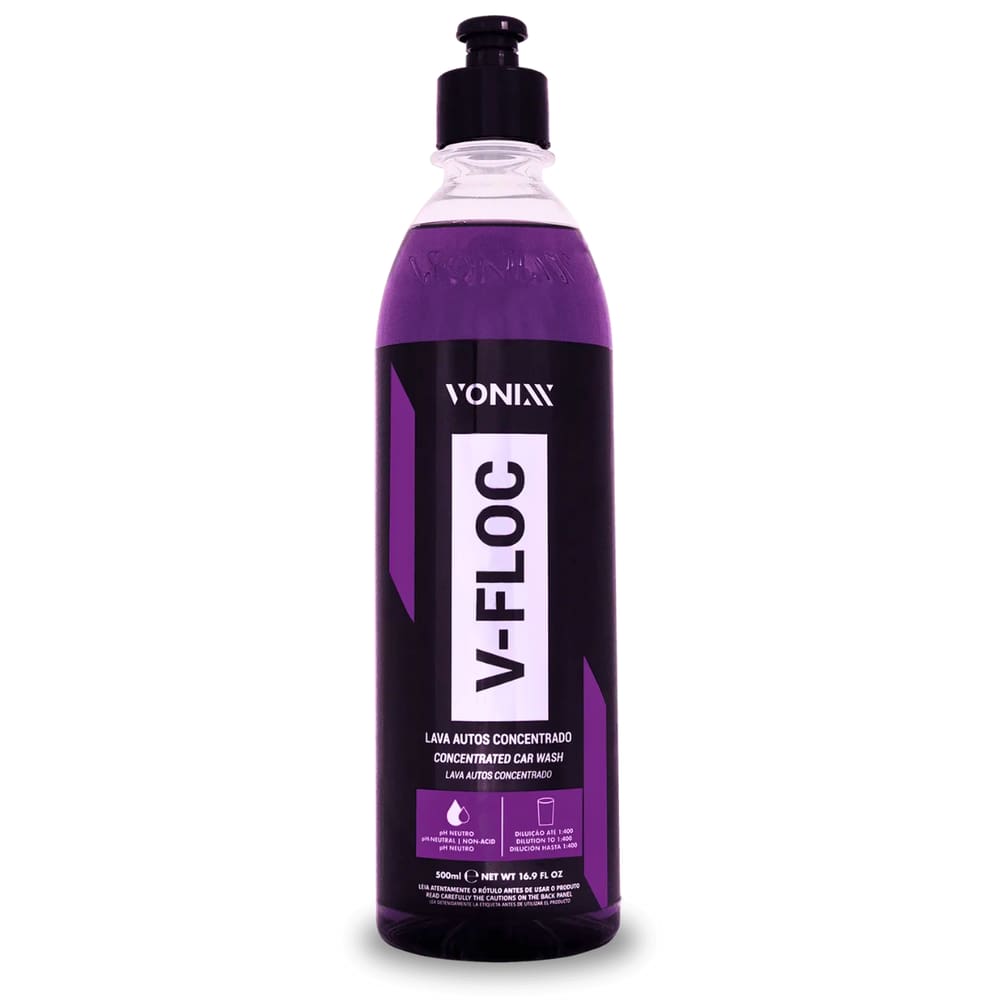 V-Floc 500ml Shampoo Lava Carro Neutro Alto Rendimento Vonixx
