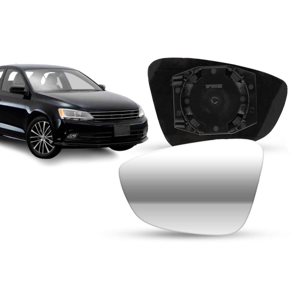 Lente De Retrovisor Com Base Jetta 11-16 Lado Esquerdo