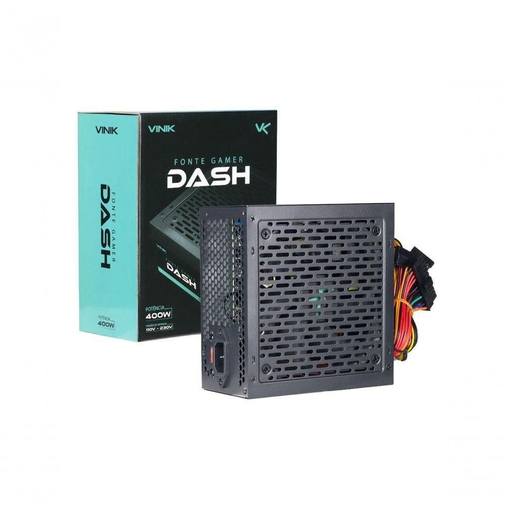 Fonte Gamer Dash 400w Preto - Vfg400wp