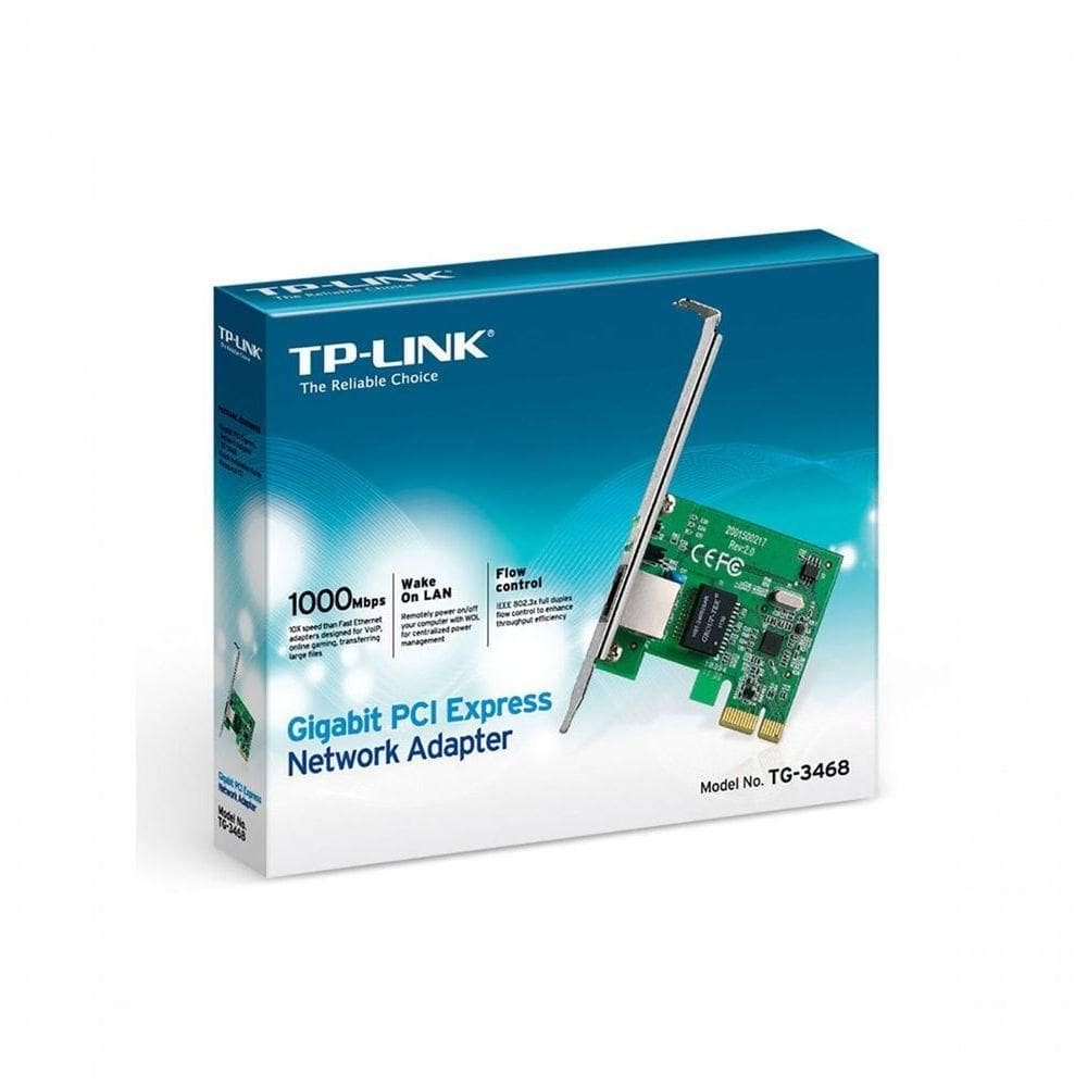 Placa De Rede Tp-link Tg-3468 Pci Express Gigabit...