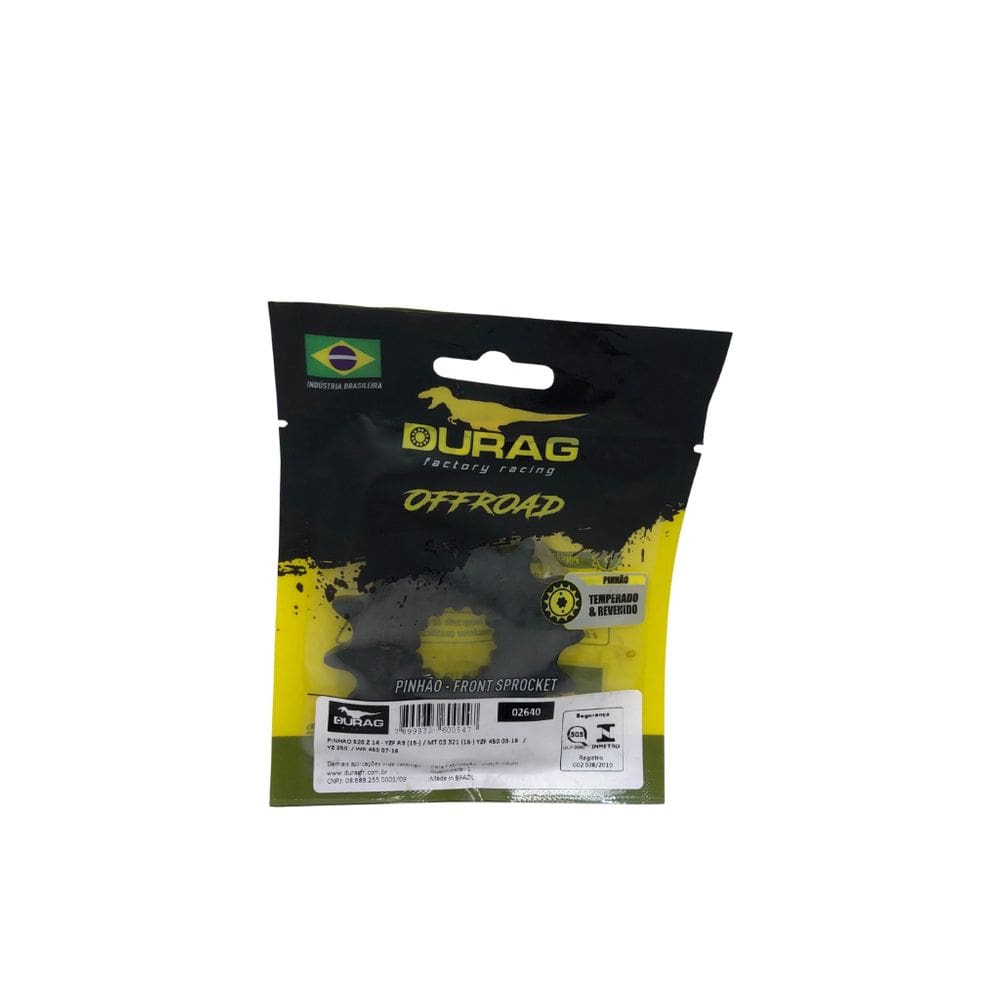 Durag Pinhão Piao 14 Kxf450 Yzf450 Yz250 Wr450 R3 Mt03 2015-2020