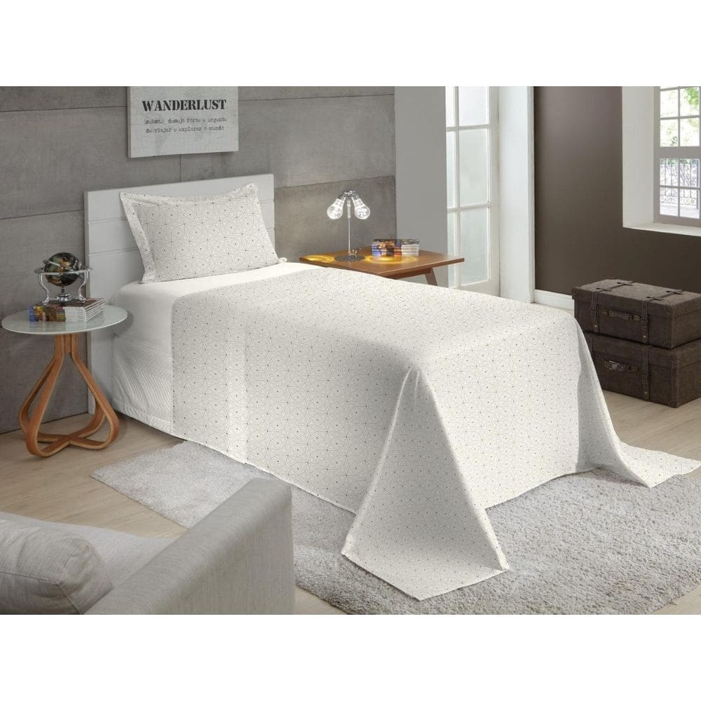 Jogo De Cama Solteiro 300 Fios Nova America - Luis  7361
