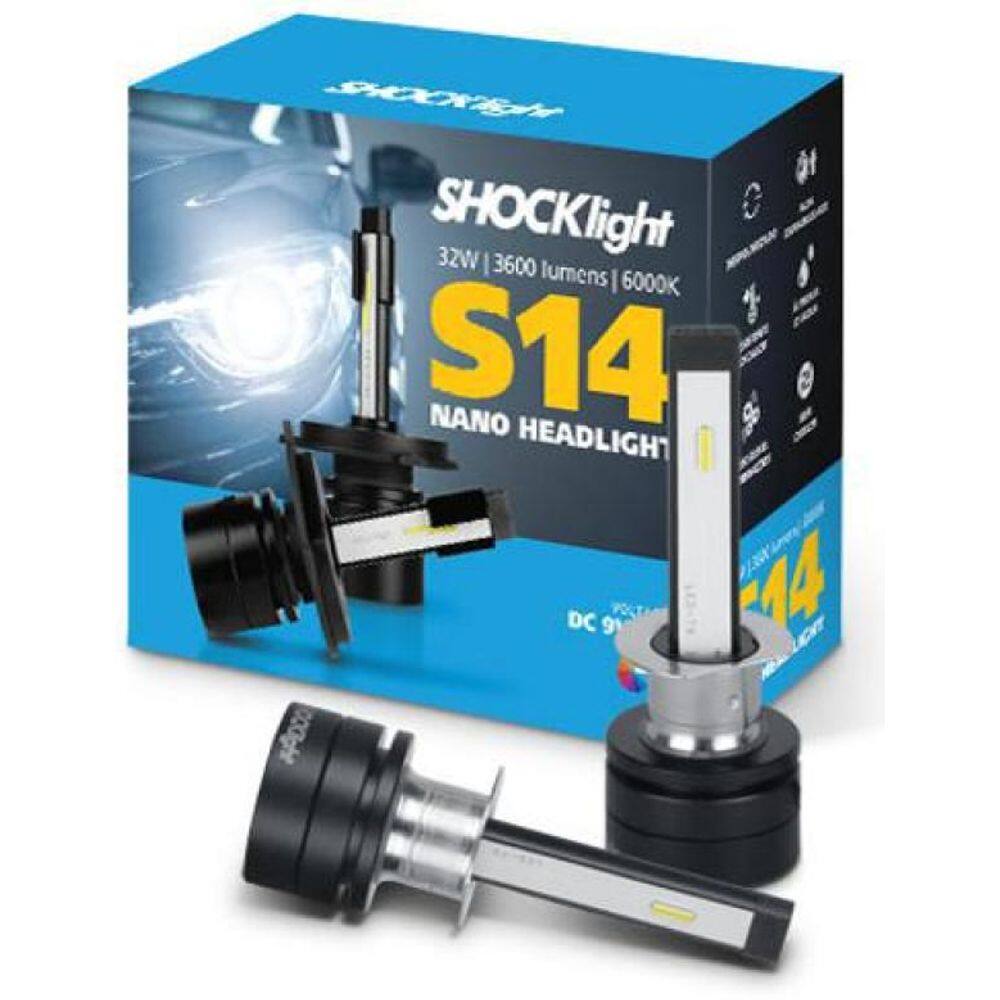 Kit Lâmpada Super Led Nano Headlight H1, 6000K, 3600 Lm