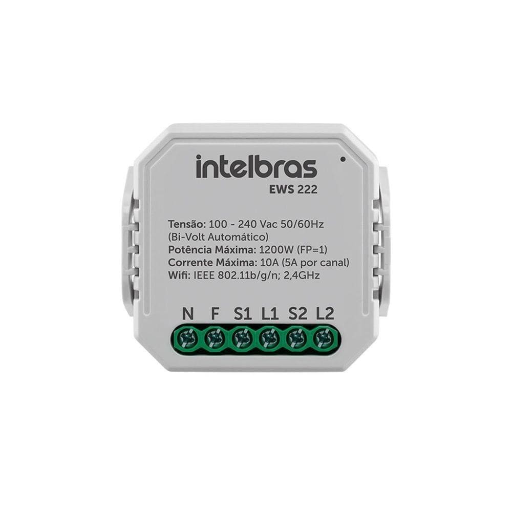 Interruptor Controlador De Cargas Wifi 2-2 Ews 222 4850006