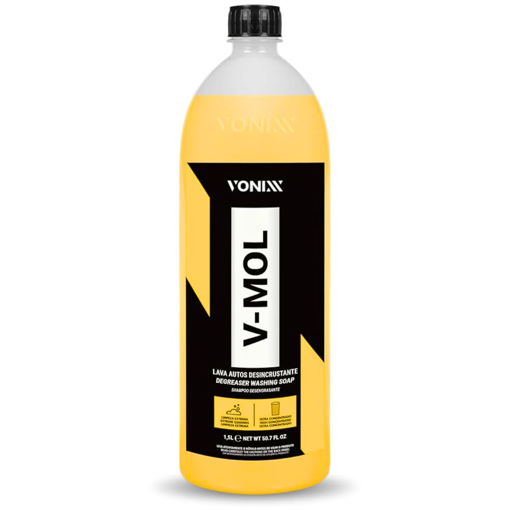 V-Mol 1,5L Pré Lavagem Vonixx Shampoo Potente Limpeza Pesada