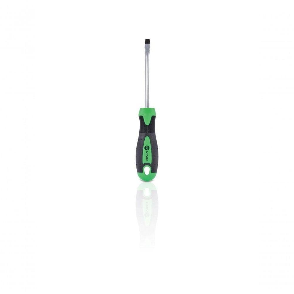 Chave De Fenda 6 X 100mm - 1-4 X 4 Pol. Em Aço Cromo Vanadio Cabo Ergonomico