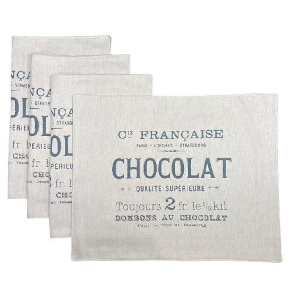 Jogo Americano Chocolat Em Linho - 4 Unidades