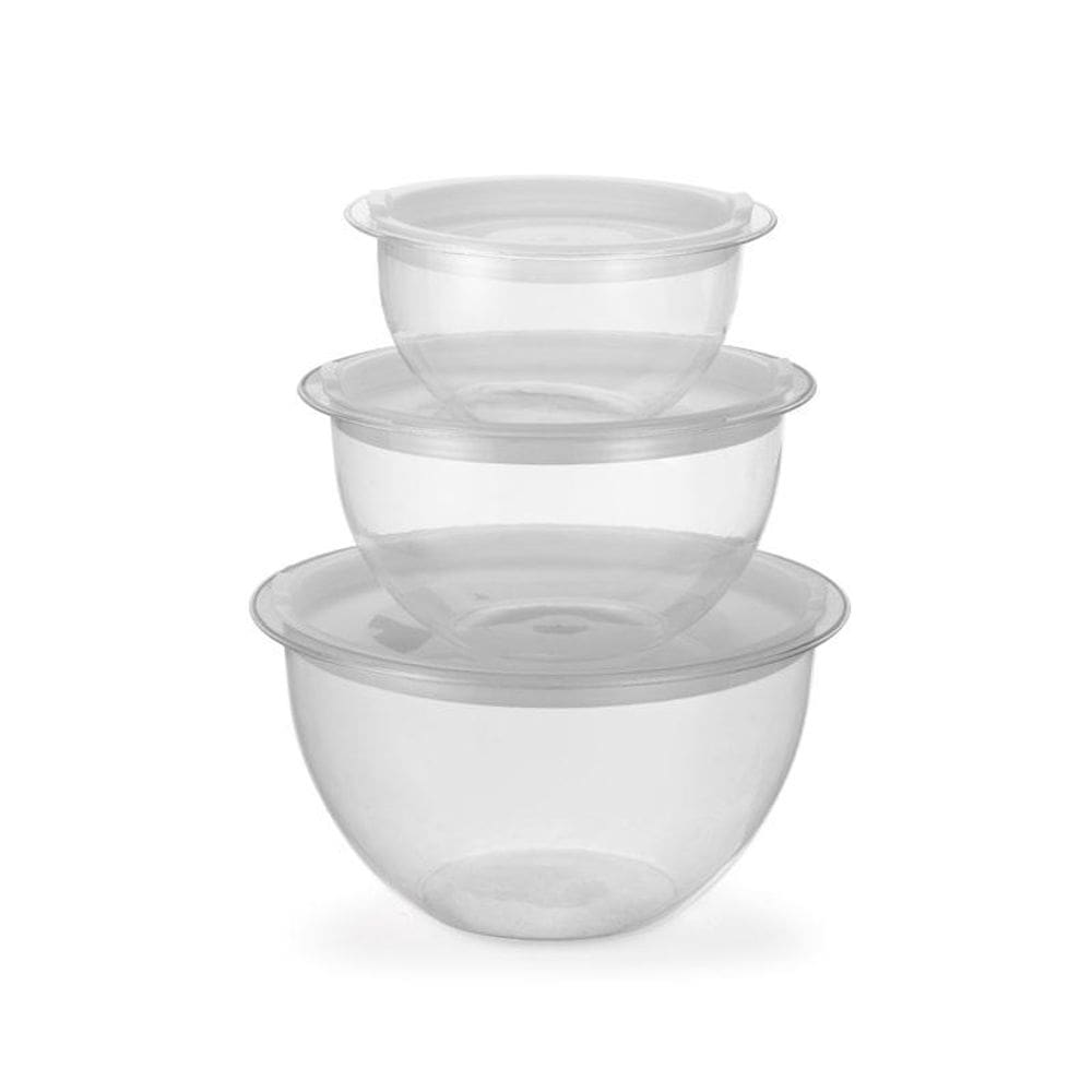 Conjunto Com 3 Bowls Com Tampa Hermética - Injeplastec