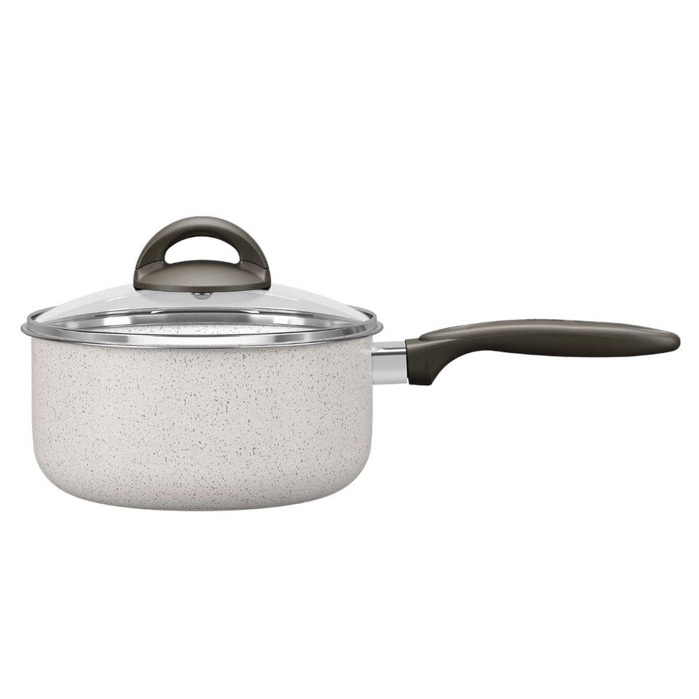 Panela Ceramic Life Brinox 18 cm Vanilla Antiaderente com Tampa