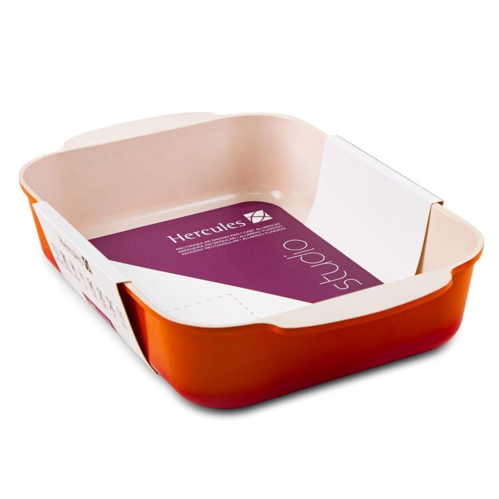 Assadeira Retangular Studio Hércules 25x20 cm Laranja