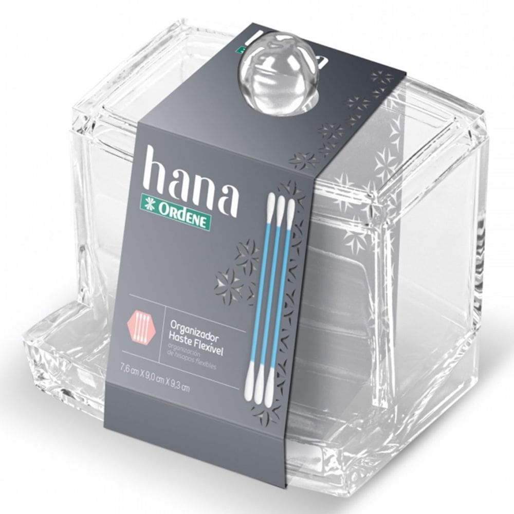 Organizador para Discos de Algodão Hana 9,3 cm com Tampa Ordene