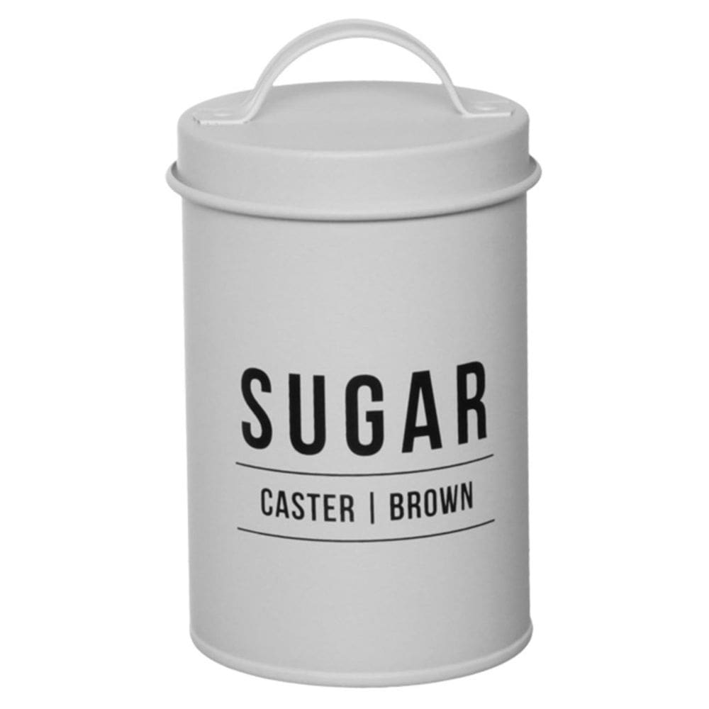 Pote para Açucar Manhattan Hauskraft 900 ml em Aço Galvanizado Branco