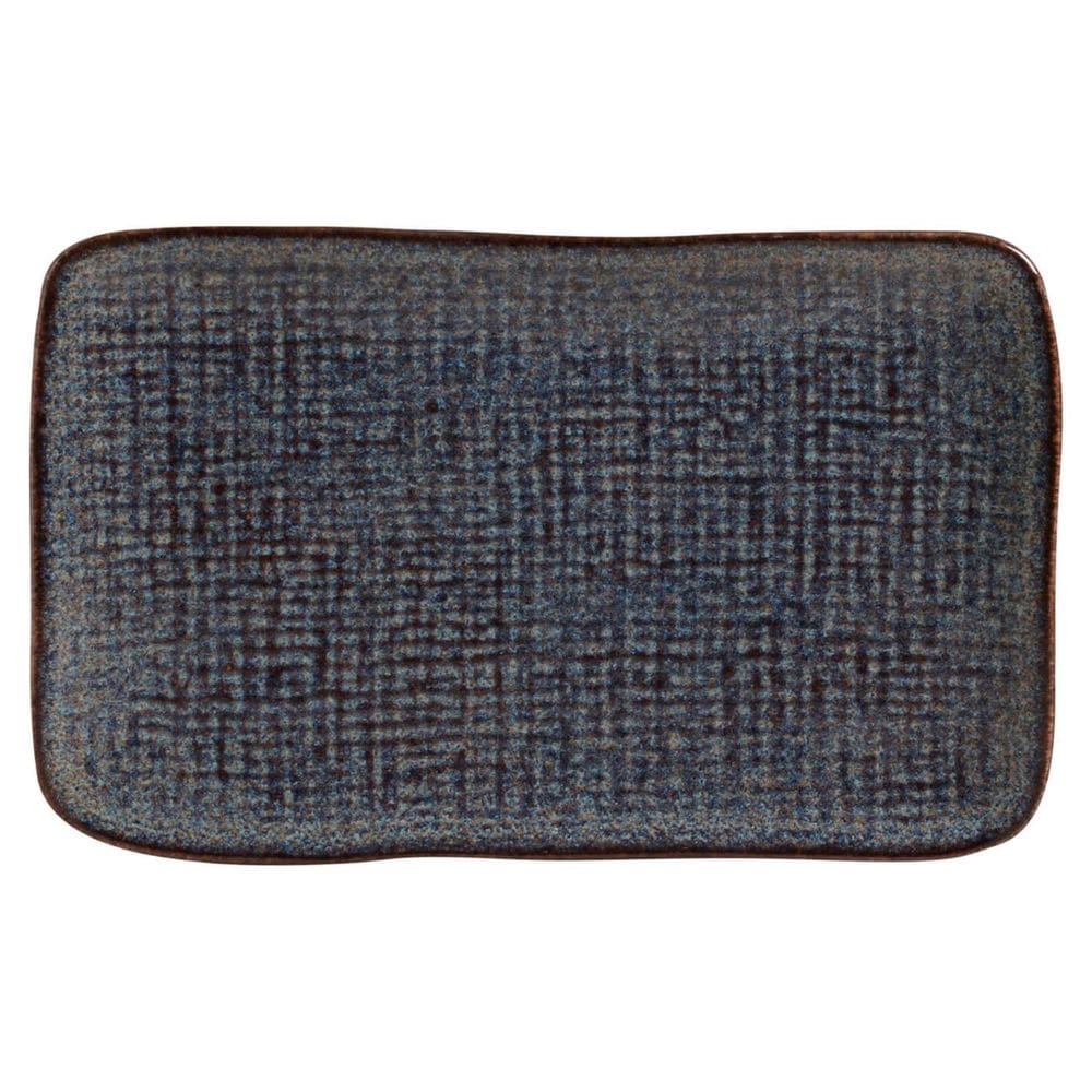 Travessa Retangular Juta Titanium Porto Brasil 27x16 cm
