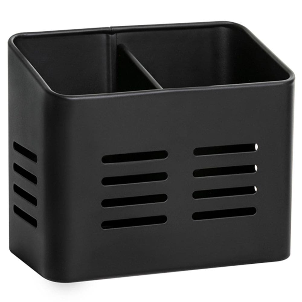 Porta Utensílios Duo Inox Preto Mimo Style