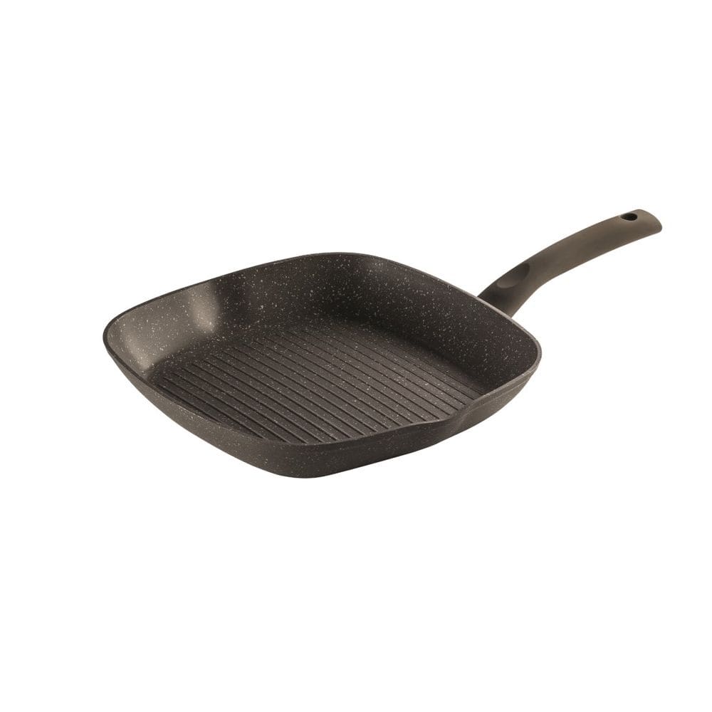 Frigideira Grill Antiaderente Hércules 23 cm Quadrada em Alumínio Marrom