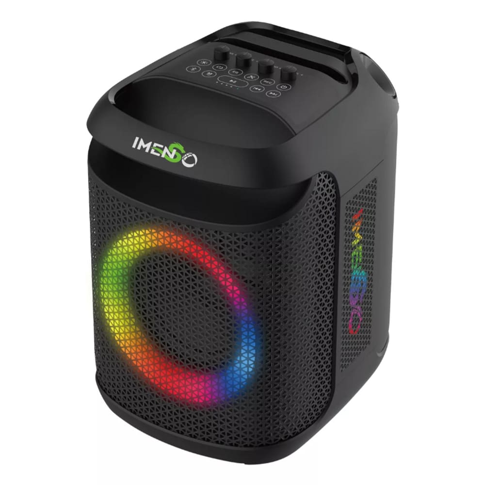 Caixa de Som Bluetooth Imenso X42 40W IPX4 RGB c/ 2 Microfones
