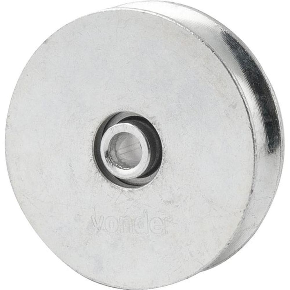 Roldana Para Portão 3 Tipo U Aço Zincado R.bucha Vonder