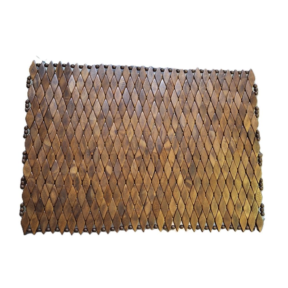 Lugar Americano Madeira Retangular Madeira Marrom 28x40