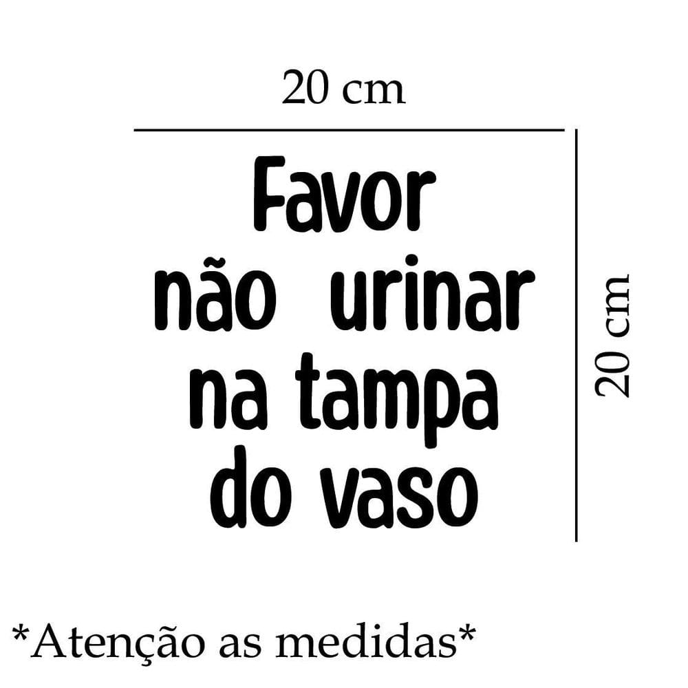Adesivo De Vaso Sanitário Favor Não Urinar Mod01