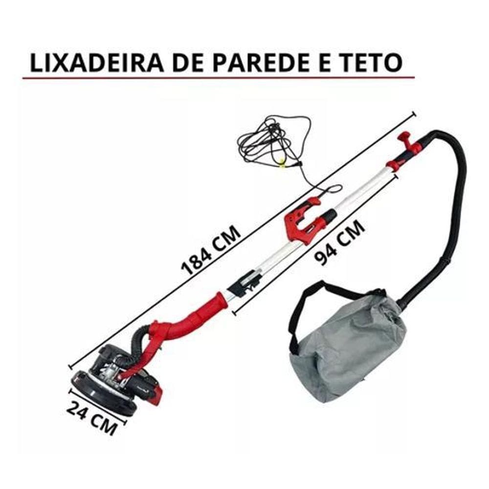Lixadeira de Parede e Teto 750W Importway