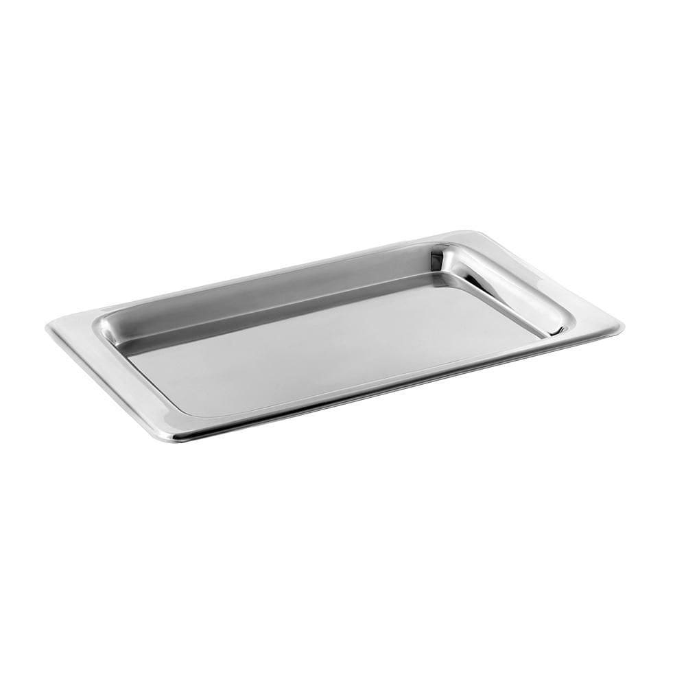 Bandeja Retangular Em Inox 38Cm Alta Qualidade