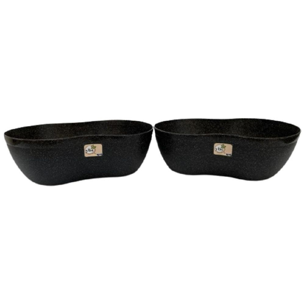 Kit 02 Saladeira Ybi Plástico Travessa Tigela Resistente