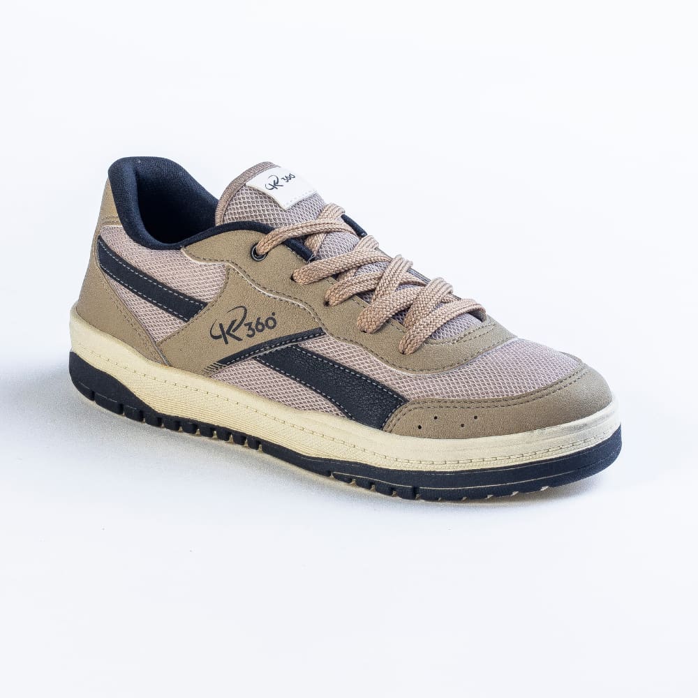 Tenis K360 Estilo Respitec  Preto/Bege