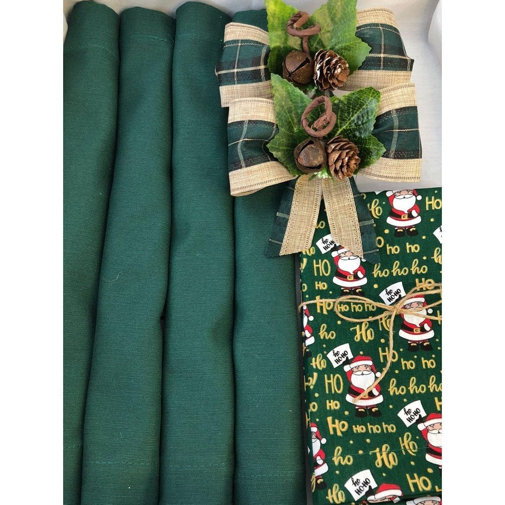 Kit 4 Pças Jogo Americano De Mesa Jantar Natal Decoração 011
