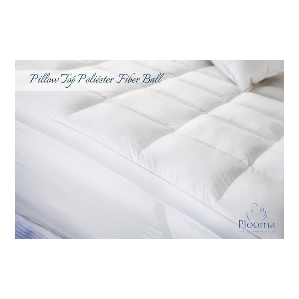 Pillow Top Solteiro 100% Poliéster Fiber Ball Plooma