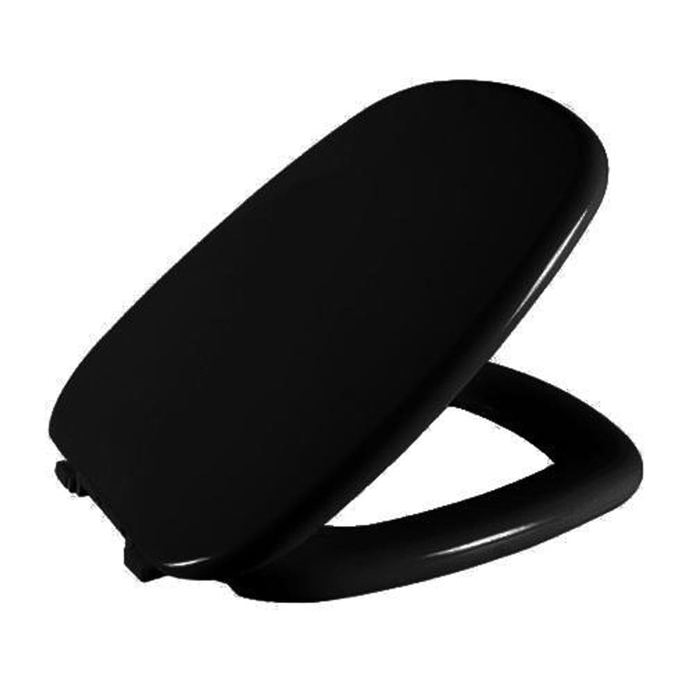 Assento Sanitário Almofadado Preto para Vaso Incepa Art