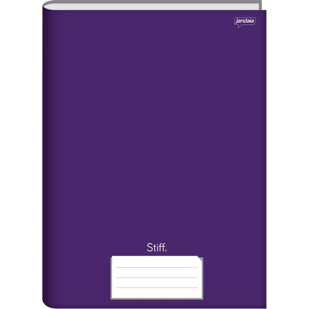 Caderno Brochura 1/4 Capa Dura Stiff 96 Folhas Lilás 05unid