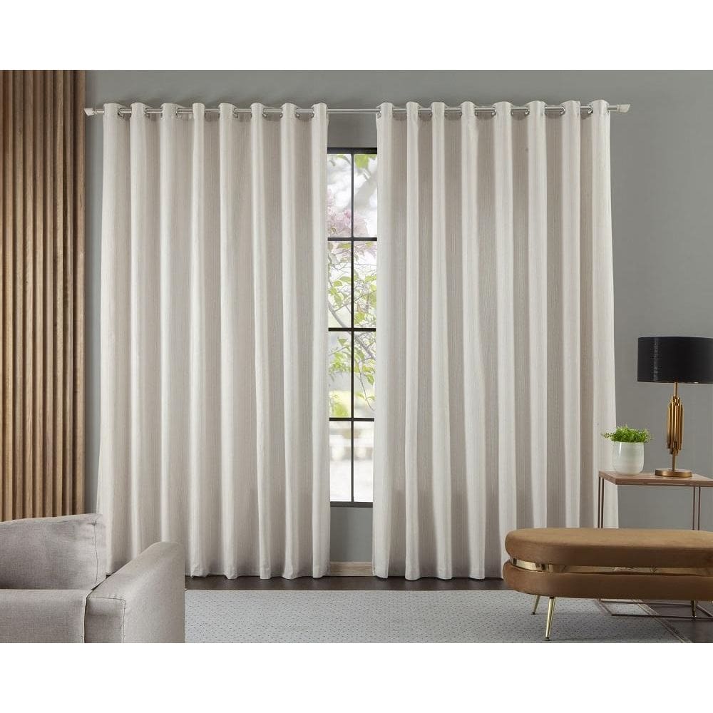 Cortina Para Sala E Quarto Madras 3,00x2,50M Bege