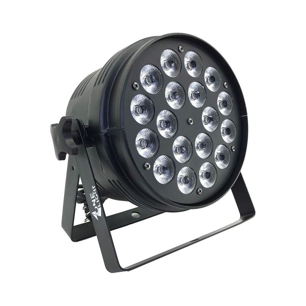 Kit 2 Par Led 18X15W 5In1 Rgbwa Slim Indoor One Light