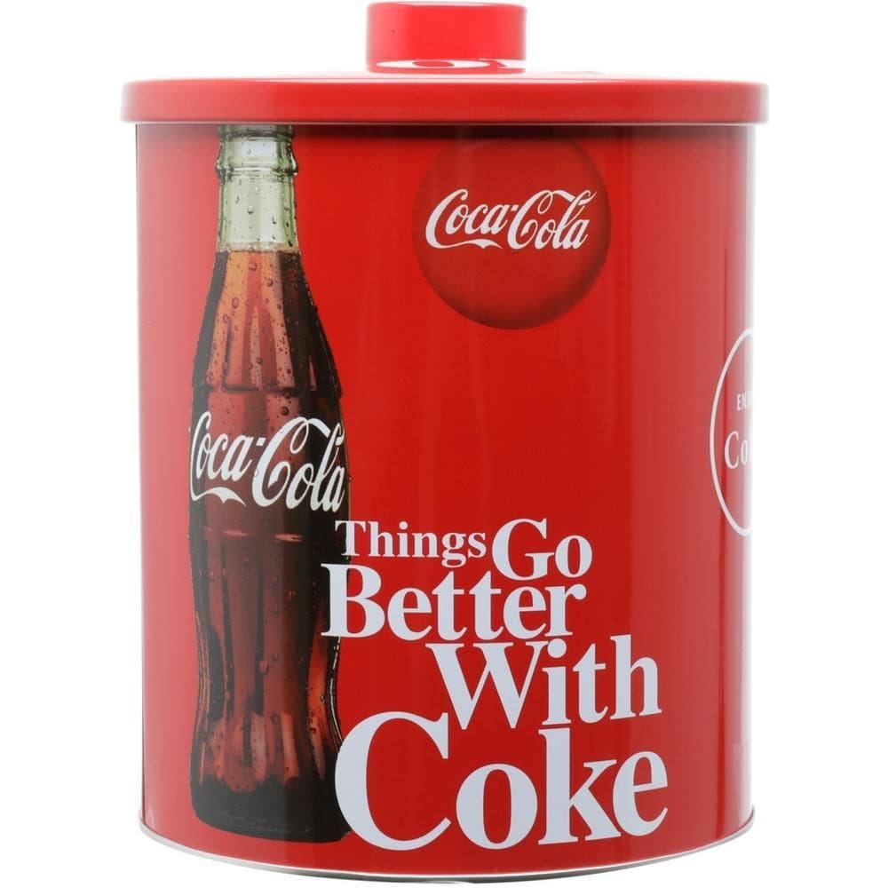 Lata Decorativa Coca-Cola Redonda 18Cm Vermelha Coke Urban