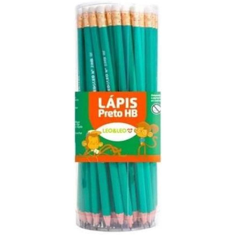 Lápis Preto Com Borracha N2 Hb Sextavado Resina C/72Un