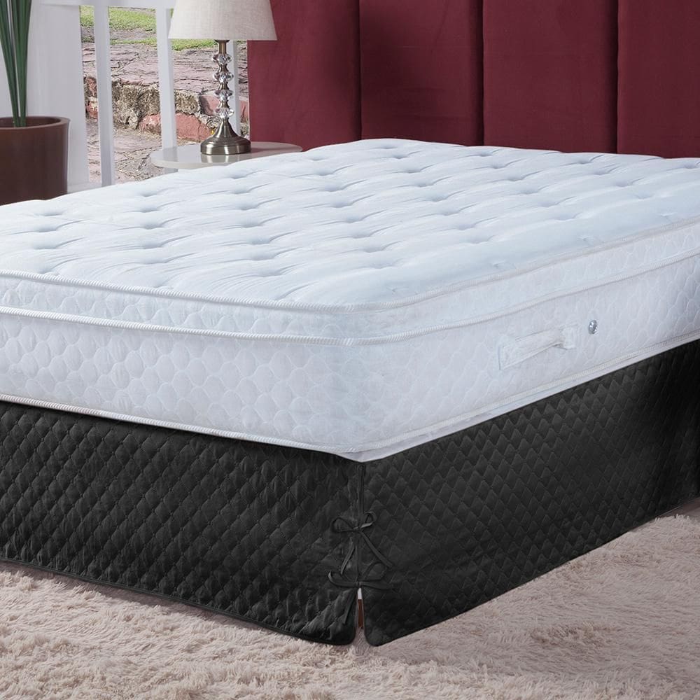 Saia Box Beatriz Queen Matelada Com Laço 1 Peça Preto